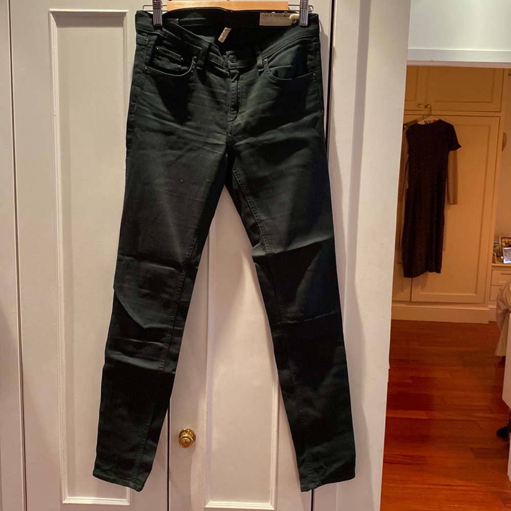 Rag & Bone Skinny Jeans - army green